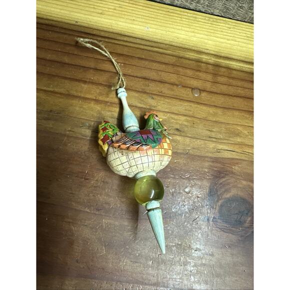 FRENCH HEN Jim Shore Heartwood Creek 12 Days of Christmas Ornament - Picture 2 of 3